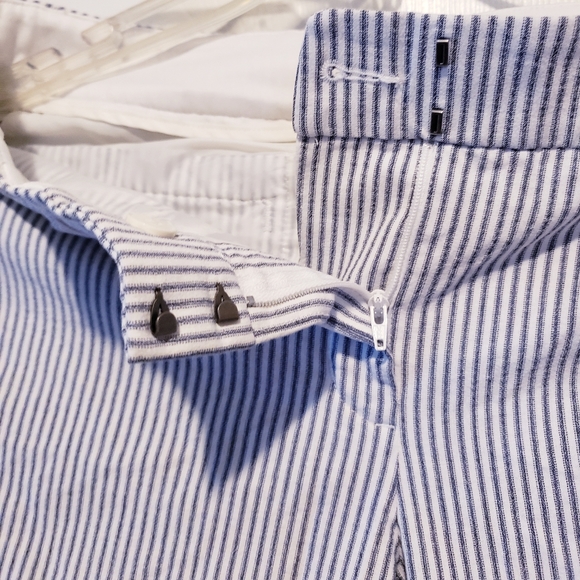 Express Editor barely boot low rise Sz-10R Blue stripe blue striped - Picture 2 of 13